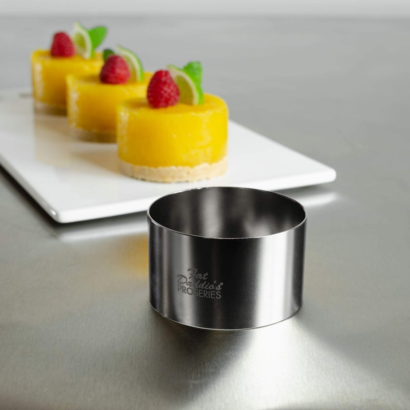 Fat Daddio's Stainless Steel Round Cake & Pastry Ring, 3 x 2 Inch - Image 4